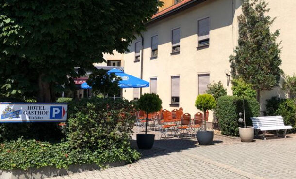 Biergarten im Hotel Drei Kronen in Burgkunstadt | © Roman Müller Biergarten im Hotel Drei Kronen in Burgkunstadt