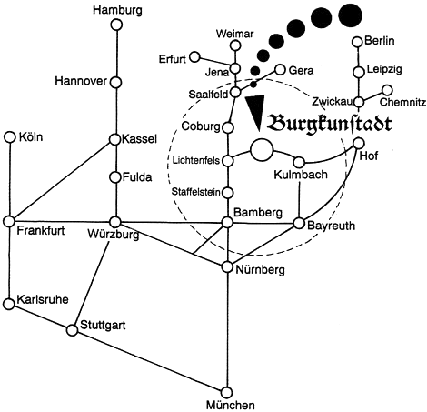 Lage von Burgkunstadt